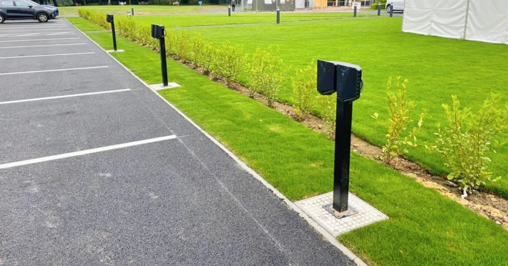 precast concrete EV Base Block - EV Charger Infrastructure - EV Charging Solution - EV Blocks - Concrete Base