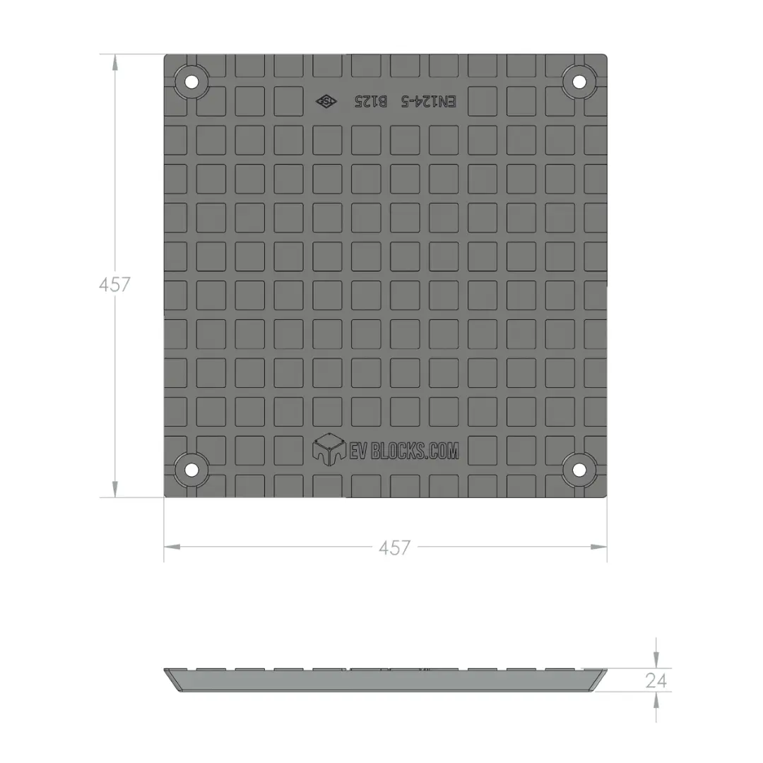 EV Blocks Universal Adaptor Plate. For Both Passive and Active EV charger installations